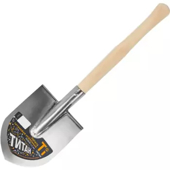 Лопата штыковая 54.5 см титан с черенком