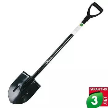 Лопата штыковая остроугольная Geolia 120 см сталь, с черенком