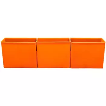 Лоток Accurate ЛМ-41-3 8x10.5x38 см пластик цвет оранжевый, 3 шт.