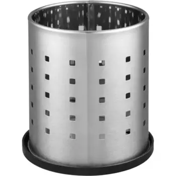 Лоток для столовых приборов 1 отсек Two Dolfins 12х11х13.5 см металл цвет серый