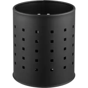 Лоток для столовых приборов 1 отсек Two Dolfins 11х11х13 см металл цвет черный