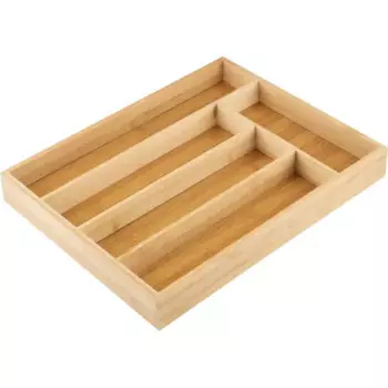 Лоток для столовых приборов Mallony 37x30x4.5 см бамбук цвет коричневый