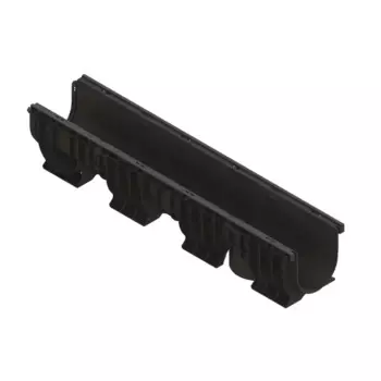 Лоток водосточный Standartpark Polymax Basic ЛВ-15.21.20 8240-М 1000x210x200 мм цвет черный