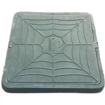 Люк квадратный 66.5x6x66.5 см цвет зеленый