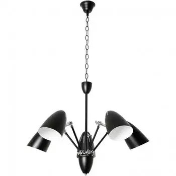Люстра 1377/5 5xE27x60 Вт, цвет чёрный