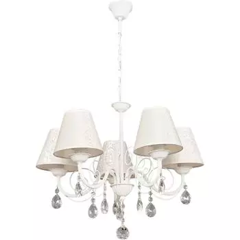 Люстра подвесная Светпромъ под лампу Е14 металл цвет белый