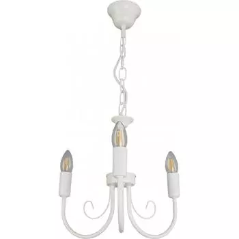 Люстра подвесная Vitaluce Blanca 3 лампы 9м Е14 цвет белый матовый
