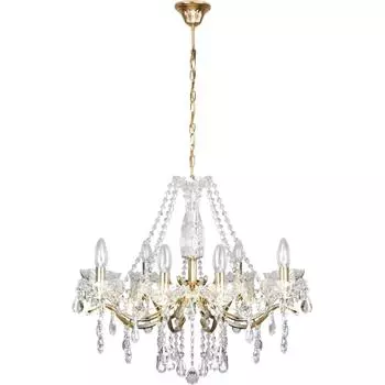 Люстра Eurosvet Империя 3188/8, 8 ламп, 40 м², цвет золото