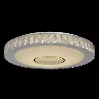 Люстра хрустальная потолочная светодиодная «Фризанте» с пультом управления, 14 м2, регулируемый белый свет, цвет белый