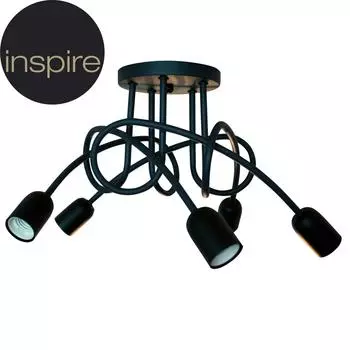 Люстра Inspire 152 5хЕ27х60 Вт цвет чёрный