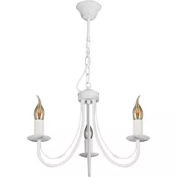 Люстра подвесная Vitaluce Линда 3 лампы 9м Е14 цвет бежевый матовый