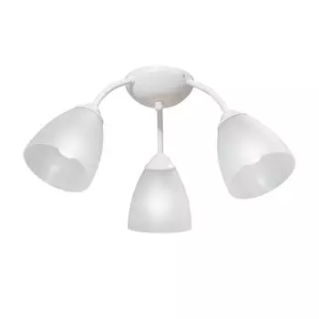 Люстра потолочная Vitaluce Найс 3 лампы 9м Е14 цвет белый матовый