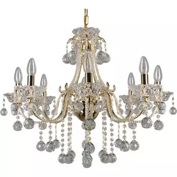 Люстра подвесная Eurosvet Ariella 10044/8, 8 ламп, 24 м², цвет золото