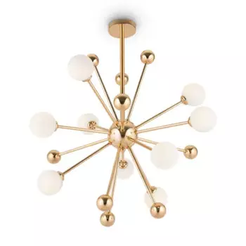 Люстра подвесная FR5200PL-09FG 9 ламп 16 м цвет золото