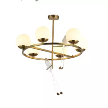 Люстра подвесная Freya FR5210PL-06G 6 ламп 16 м цвет латунь