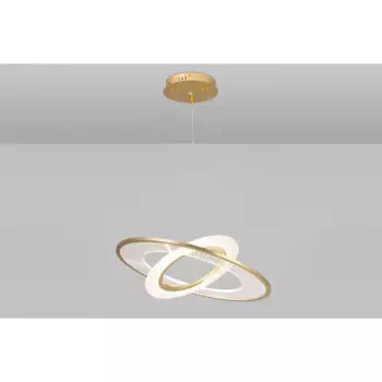 Люстра подвесная светодиодная Mega с пультом управления 18 м регулируемый белый свет цвет золото