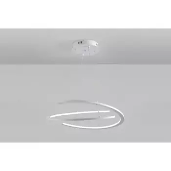 Люстра подвесная светодиодная Town с пультом управления 18 м регулируемый белый свет цвет белый