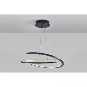 Люстра подвесная светодиодная Town с пультом управления 18 м регулируемый белый свет цвет черный