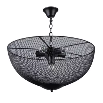 Люстра подвесная Вита 6 ламп 18 м цвет черный