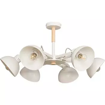 Люстра потолочная Anabel L1118-6, 6 ламп, 20 м², цвет белый