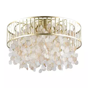 Люстра потолочная Арман 6 ламп 12 м цвет золотистый