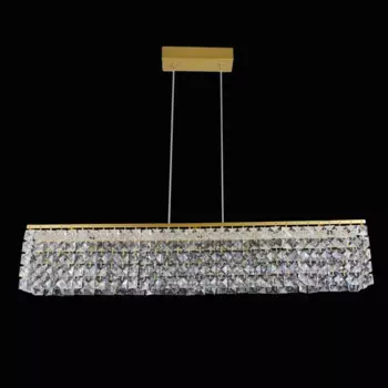 Люстра потолочная Бриз 9.3 м регулируемый белый свет цвет золотистый