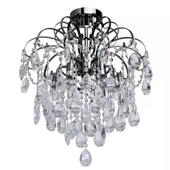 Люстра потолочная Demarkt «Бриз», 6хE14х60 Вт, цвет никель