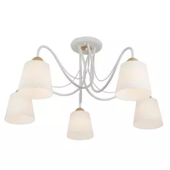 Люстра потолочная Eurosvet Betty 70062/5, 5 ламп, 16 м², цвет белый