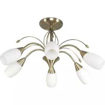 Люстра потолочная Eurosvet Ginevra 22080/6 6 ламп 19 м цвет бронза