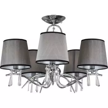 Люстра потолочная Eurosvet Morise 70048/5, 5 ламп, 16 м², цвет хром