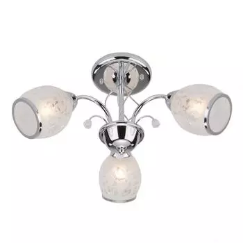 Люстра потолочная Eurosvet Валери 30026/3, 3 лампы, 14 м², цвет хром