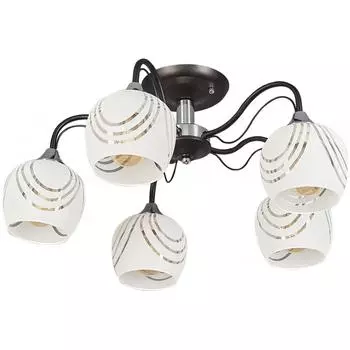 Люстра потолочная Katy 1251/5С, 5 ламп, 25 м², цвет венге