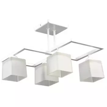 Люстра потолочная Квадро НПБ01-4 60-002 4 лампочки 16 м цвет белый