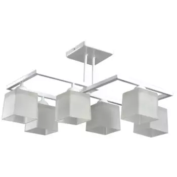 Люстра потолочная Квадро НПБ04-6 60-072 6 лампочек 24 м цвет белый