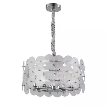 Люстра потолочная Линген 8 ламп 16 м цвет хром