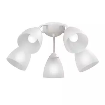 Люстра потолочная Vitaluce Найс 5 ламп 15м Е14 цвет белый матовый