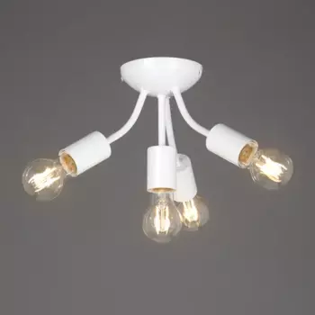 Люстра потолочная Пегас 4 лампы 12 м цвет белый