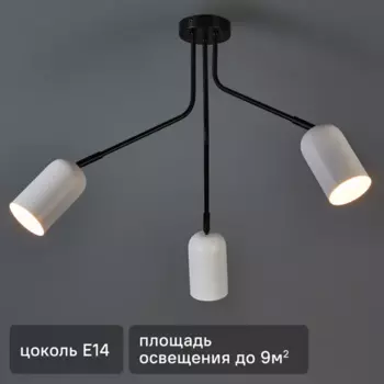 Люстра потолочная Rosalinda 3167-303 3 лампы 9 м цвет белый