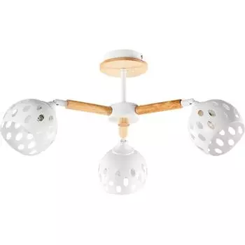 Люстра потолочная Семь огней Трине 3 лампы, 9 м, цвет белый