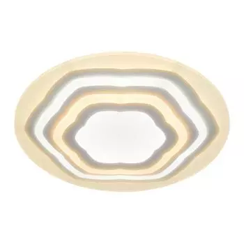 Люстра потолочная светодиодная Eurosvet Siluet 90117/4 с пультом управления, 39 м², регулируемый свет, цвет белый