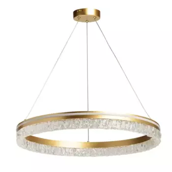 Люстра потолочная светодиодная Платлинг 13.95 м регулируемый белый свет цвет золотистый