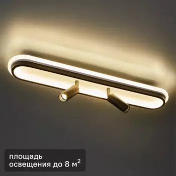 Люстра потолочная светодиодная Route FR6088CL-L48B цвет черный