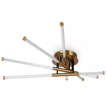 Люстра потолочная светодиодная Vibe FR6098CL-L58BZ цвет бронза