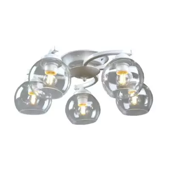 Люстра потолочная Светус Альхена 5 ламп Е27 60 Вт 565/1 цвет белый