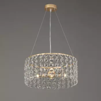 Люстра потолочная Венеция 3 лампы 9 м цвет золотистый