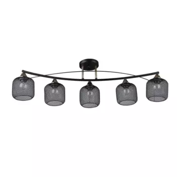 Люстра потолочная Вита 5 ламп 18.6 м цвет черный