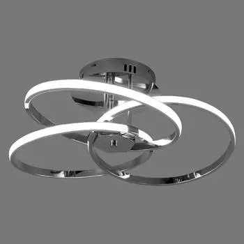 Люстра светодиодная Eurosvet Energy 90044/3, 22 м², цвет хром