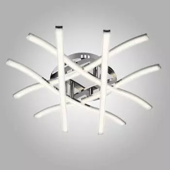 Люстра светодиодная Eurosvet Pascal 90043/6, 25 м², белый свет, цвет хром