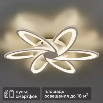 Люстра светодиодная HIGH-TECH LAMPS 120 Вт 35 м регулируемый белый свет белый цвет