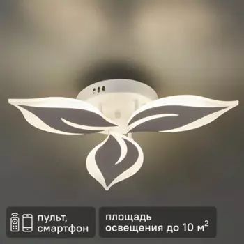 Люстра светодиодная Natali Kovaltseva Sirius 48 Вт регулируемый белый свет цвет белый